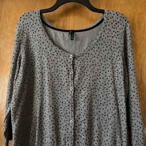 Maurices grey cardigan sz XL
